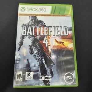 Battlefield 4 Xbox 360 (2013) 2-Disc Set CIB Complete Tested China Rising DLC